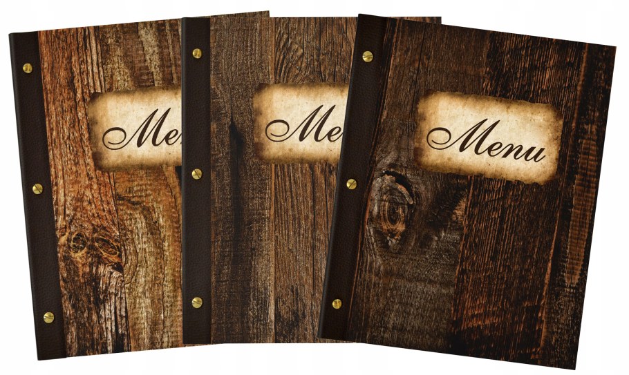 Обложка меню для кафе