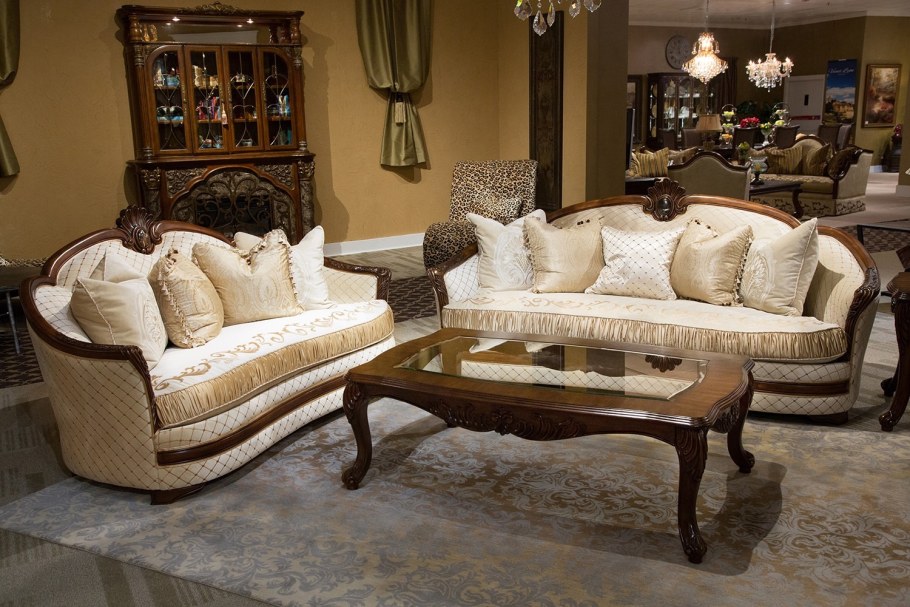 П образный диван вид сверху