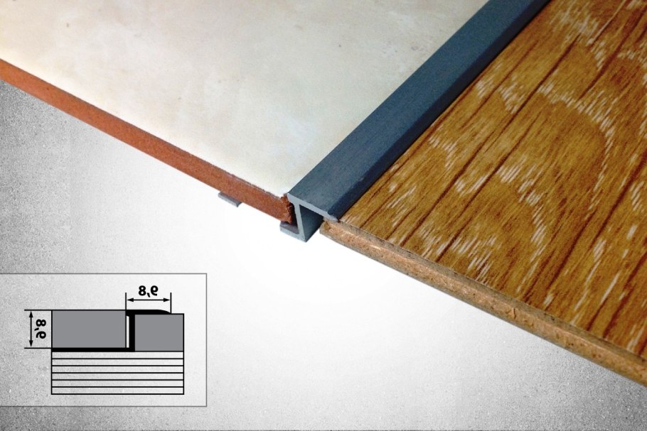 Стыковочная планка для ламината и ламината