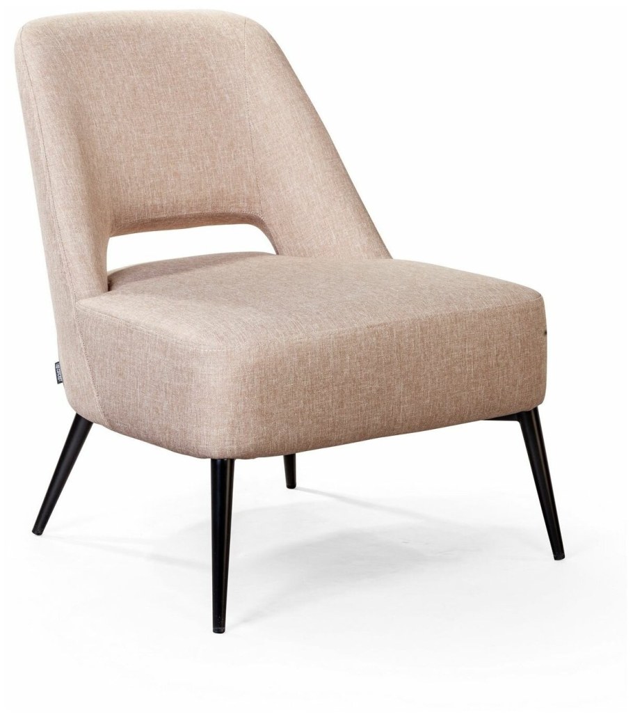 Кресло Данте молочный с золотой патиной