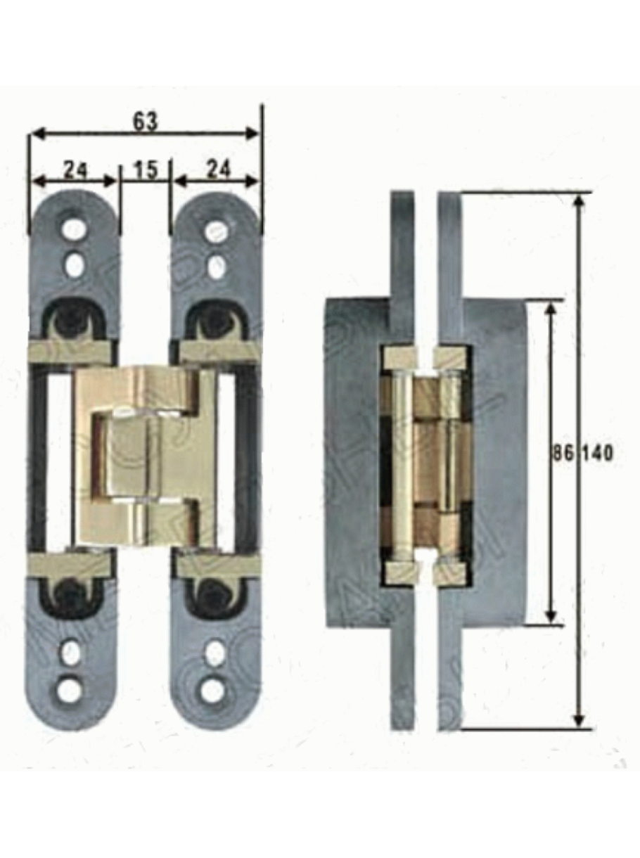 Петля скрытого монтажа 110мм
