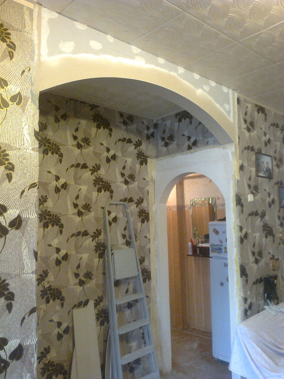 Арки из гипсокартона на кухню