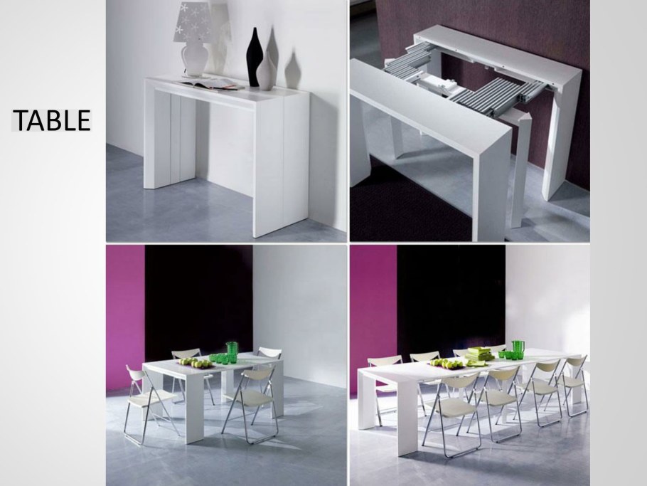 Кухня со встроенным столом