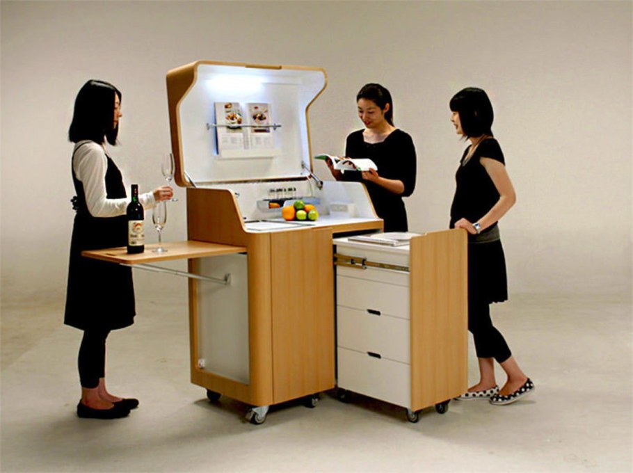 Складная кухня в квартире