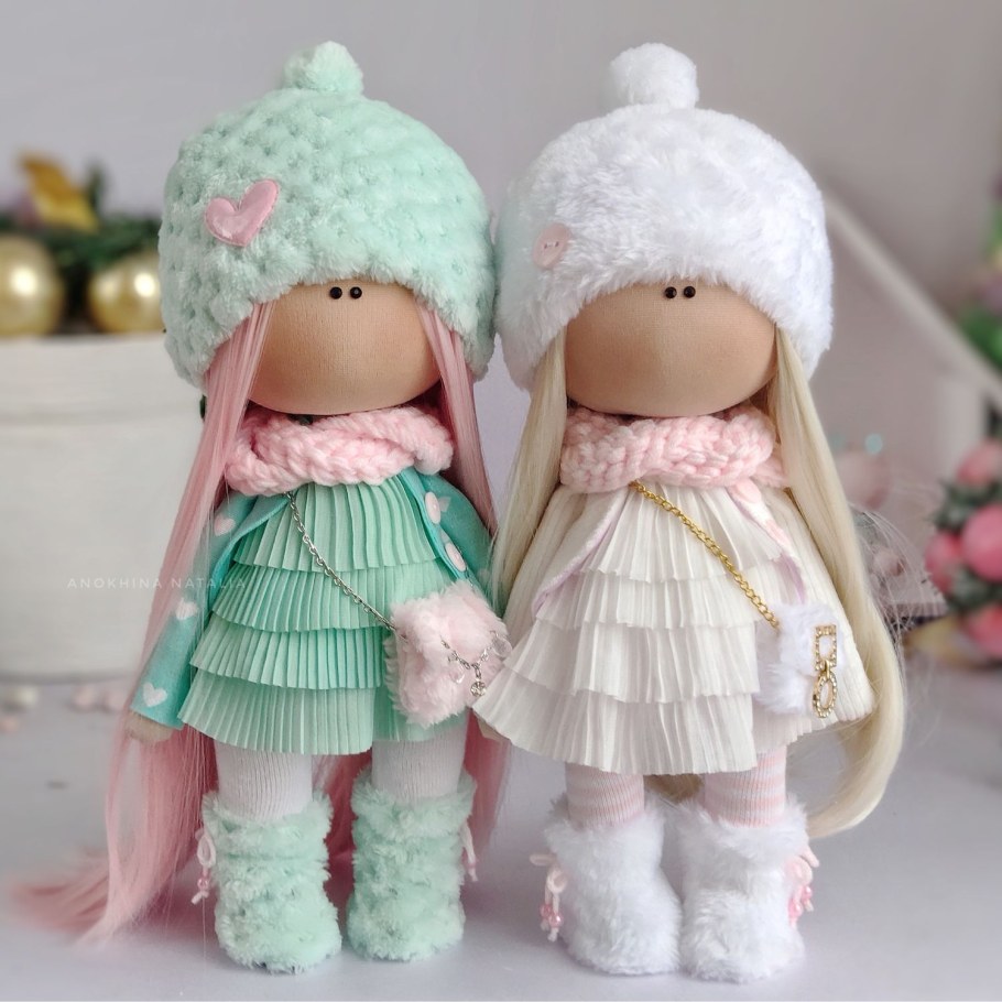 Текстильная кукла в интерьере