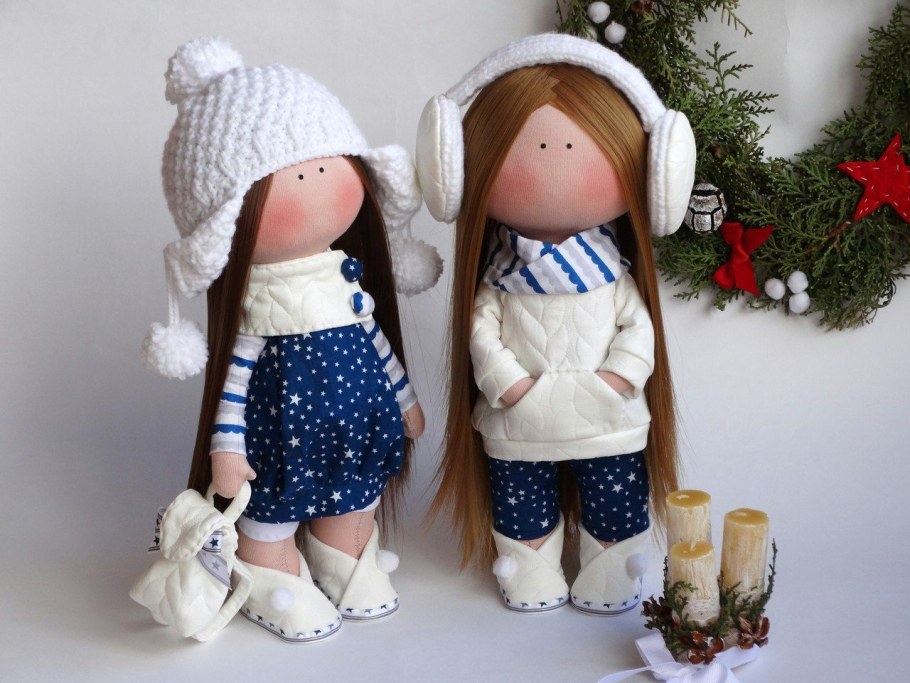 Кукла Тильда большеножка ткани