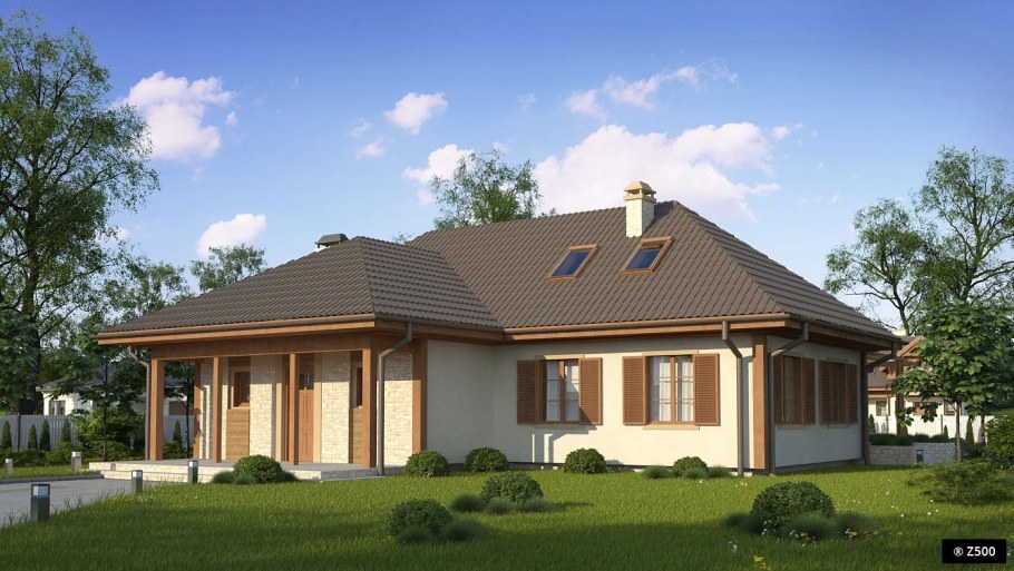 Г-образный дом