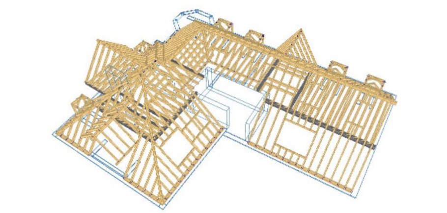 Вальмовая крыша г образного