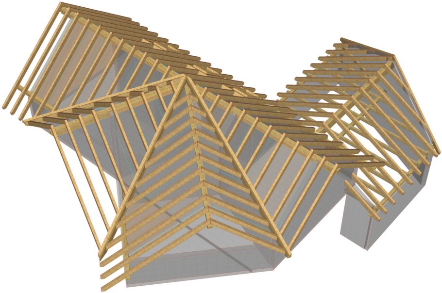 Вальмовая щипцовая крыша
