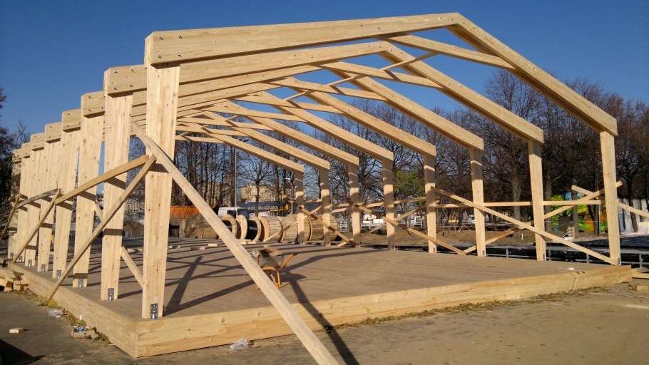 План стропильной системы двухскатной крыши