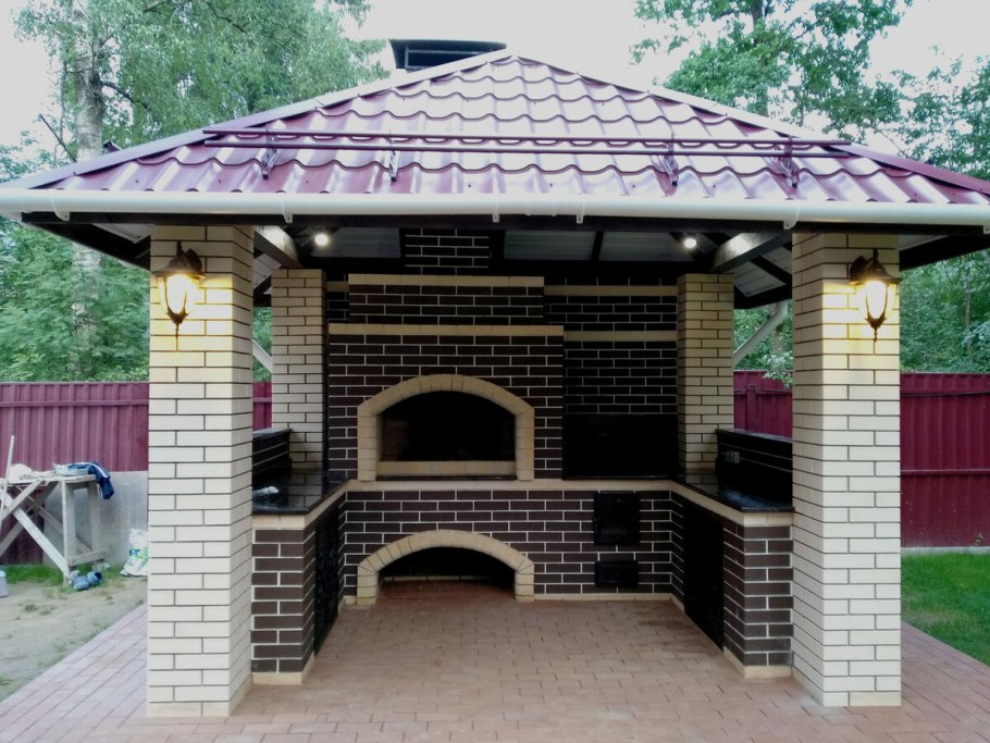 Барбекю кухня на улице