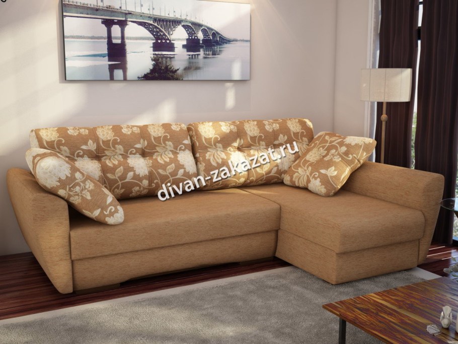 Диван с рисунком огурцы