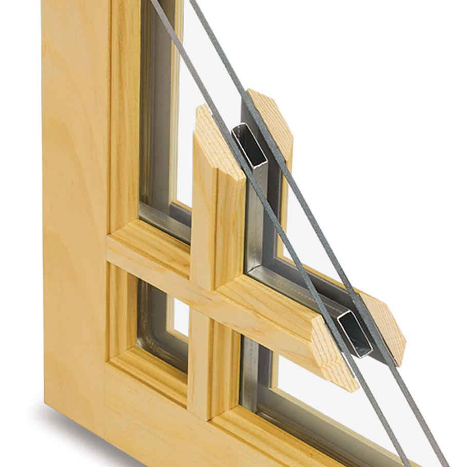 Деревянные окна с переплетом