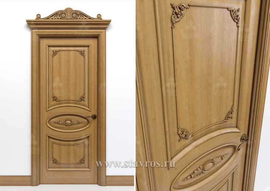 Двери резные деревянные