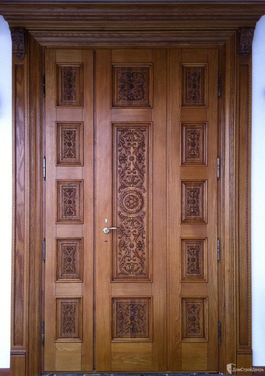 Двери резные деревянные