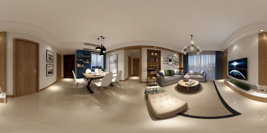 360 HDRI Panorama комната