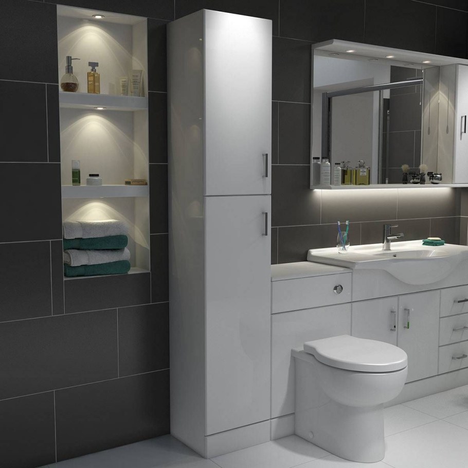 Шкаф с умывальником в ванную