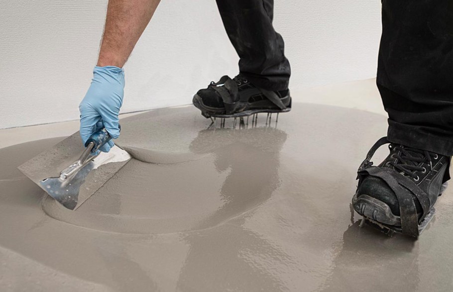 Полусухая цементно Песчаная стяжка пола