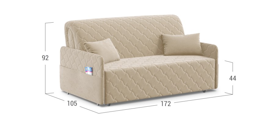 Диван прямой аккордеон Moon Family 119