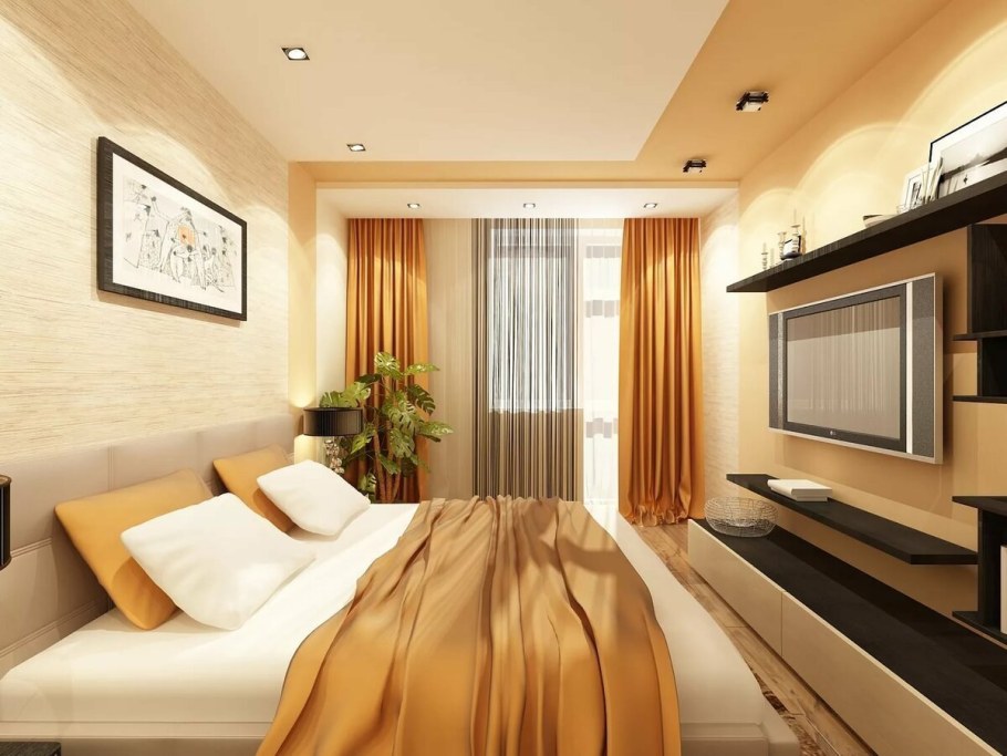 Интерьер спальни 3 на 3 метра