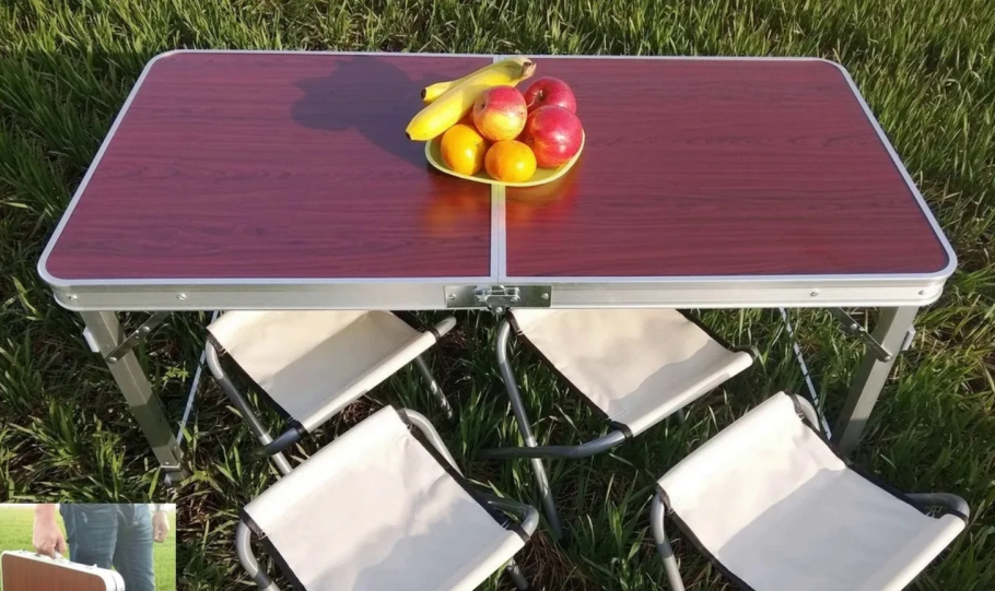 Складной стол для сада 70х55х73 см