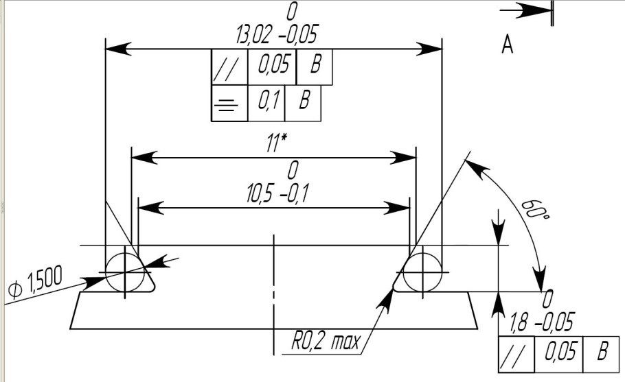 Шип ПАЗ ласточкин хвост