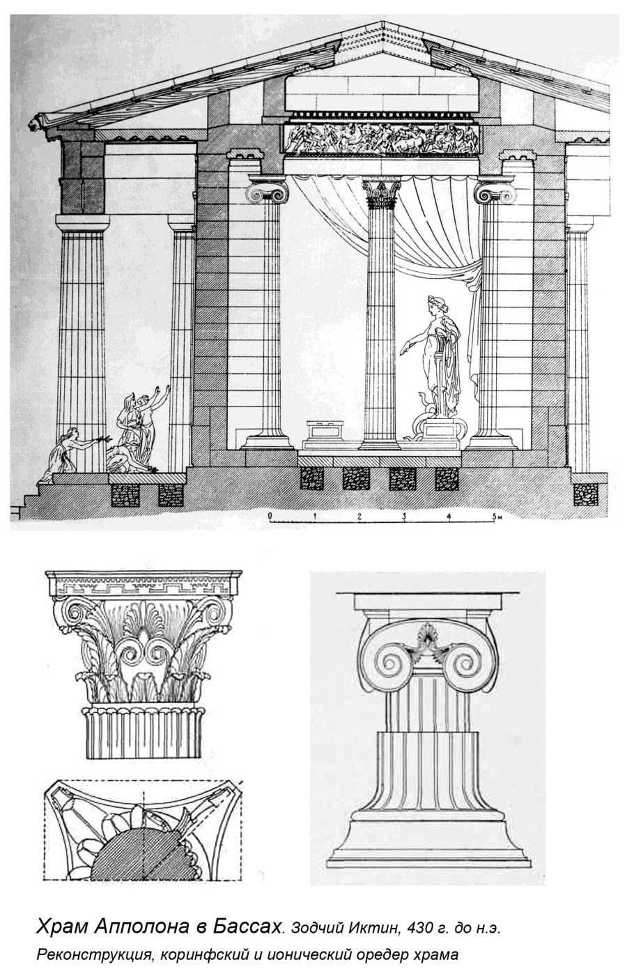 Ионический ордер в храме Аполлона в Бассах