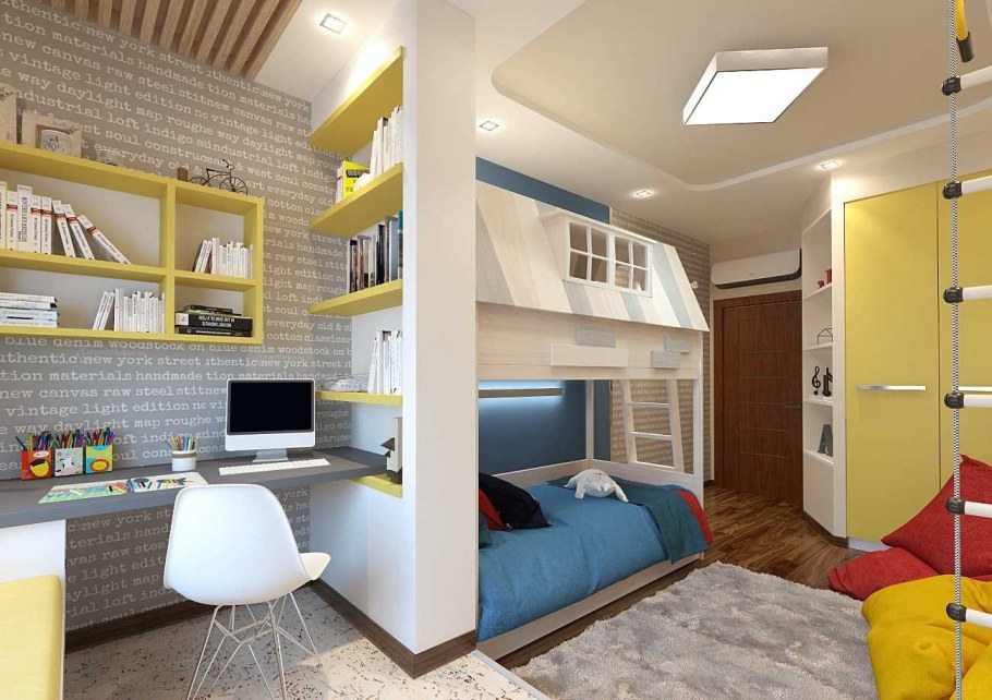 Интерьер комнаты для двух мальчиков