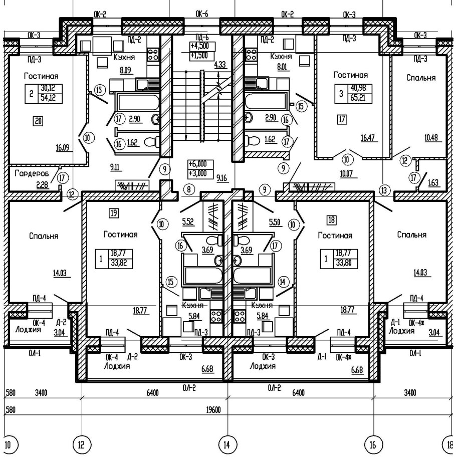 Схема подъезда многоэтажного жилого дома-