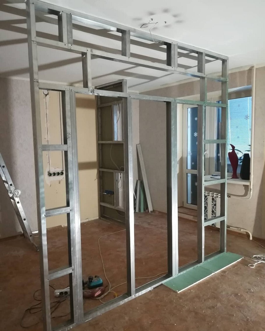 Каркас из ГКЛ 160мм