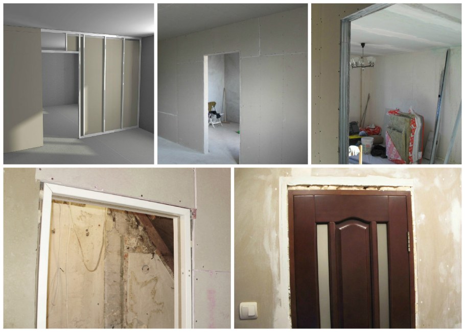 Перегородка в дверной проем