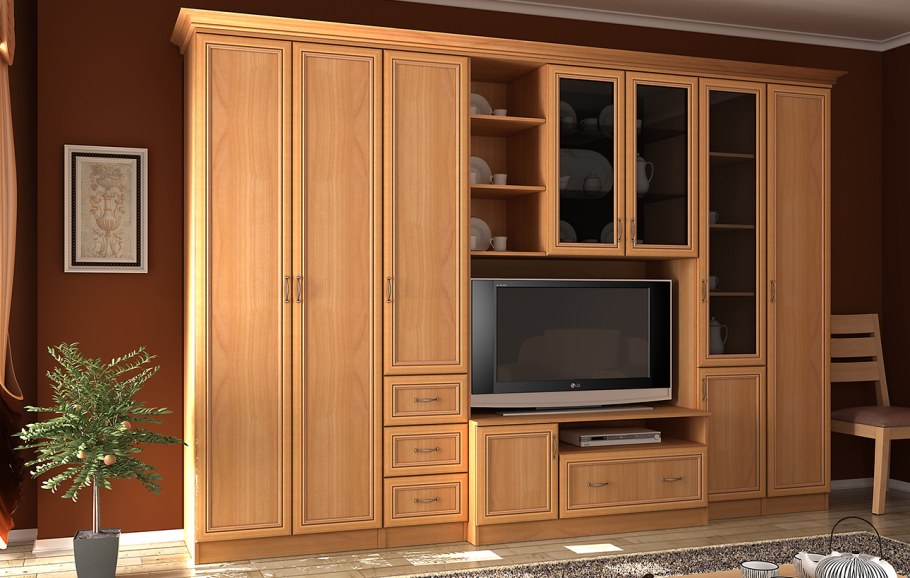 Стенка для гостиной в Чайке