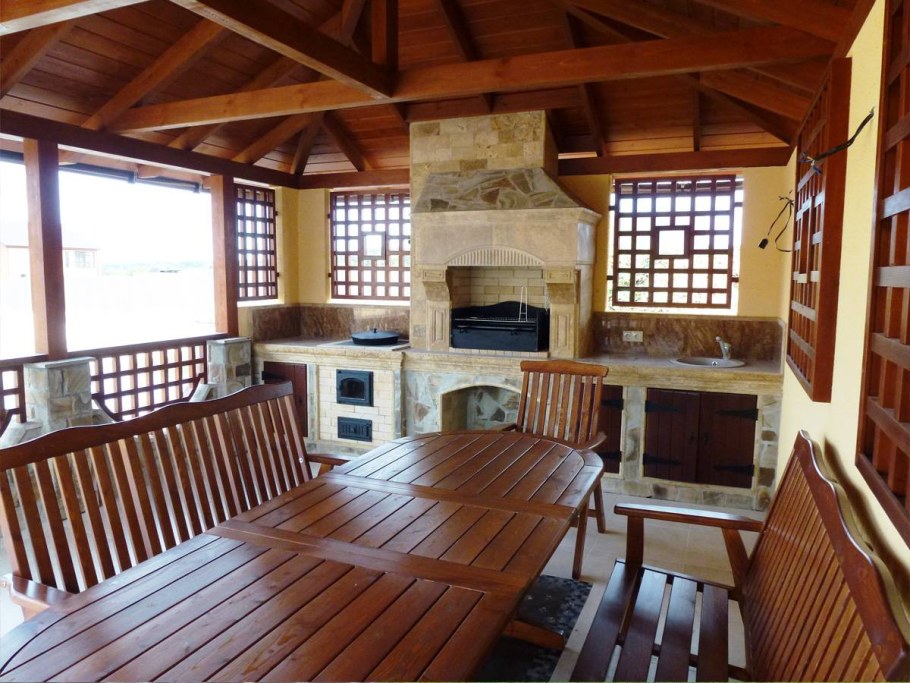 Беседки с мангалом 5на10м