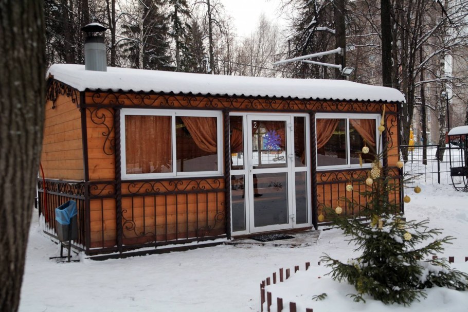 Беседка с барбекю