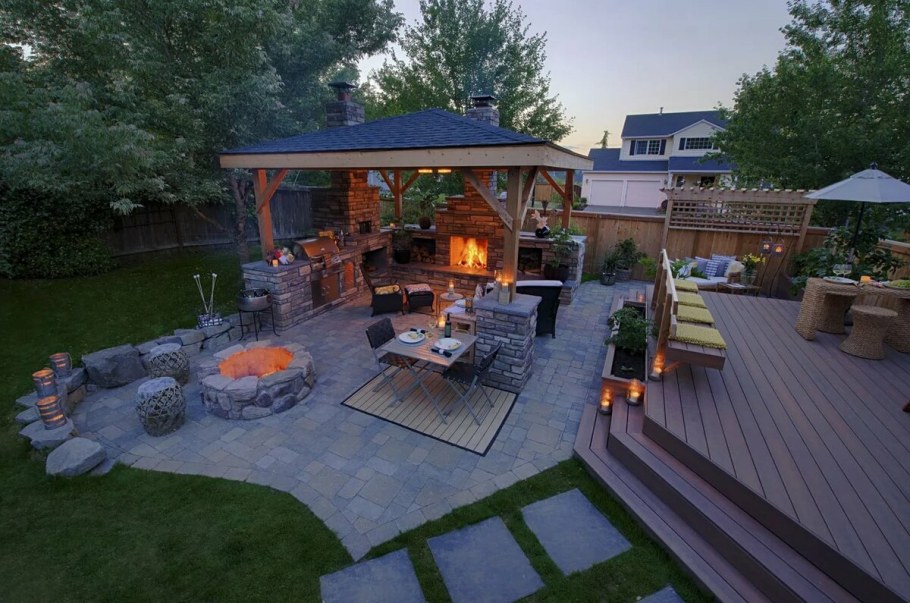 Зона барбекю мангальная зона закрытая