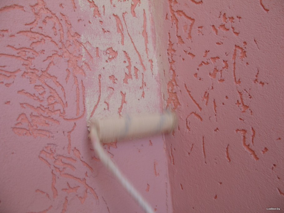 Покрашенная штукатурка