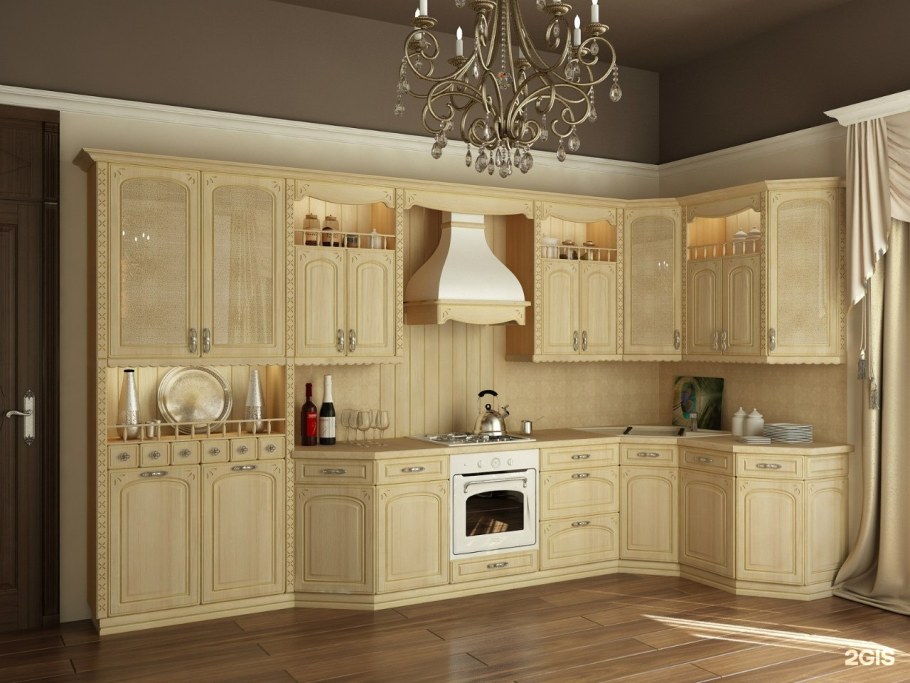 Кухонная мебель патинированная классика