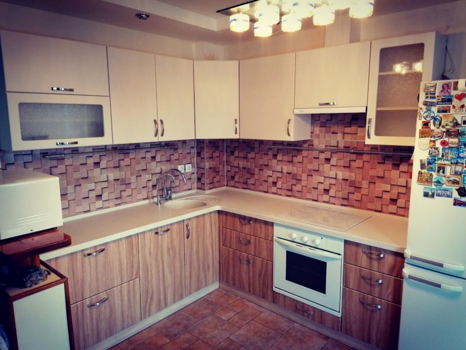 Кухня цвет Скай