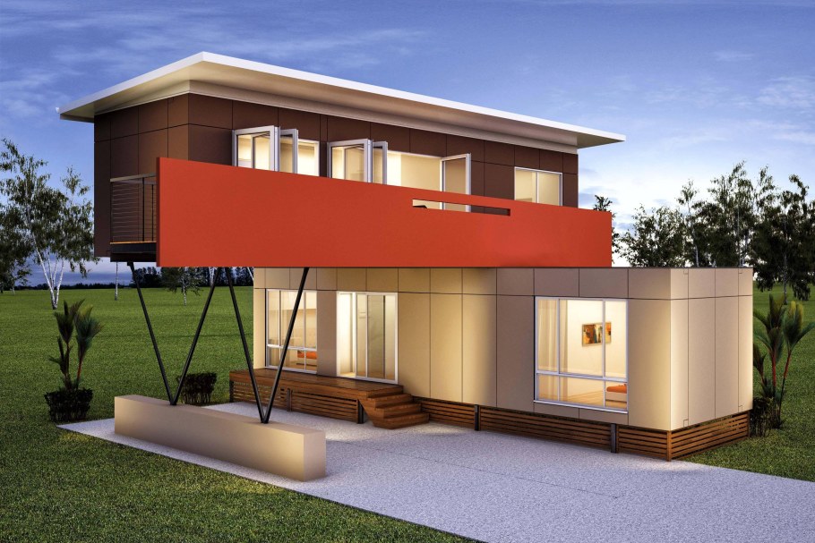 Дом из 2х 20 футовых контейнеров