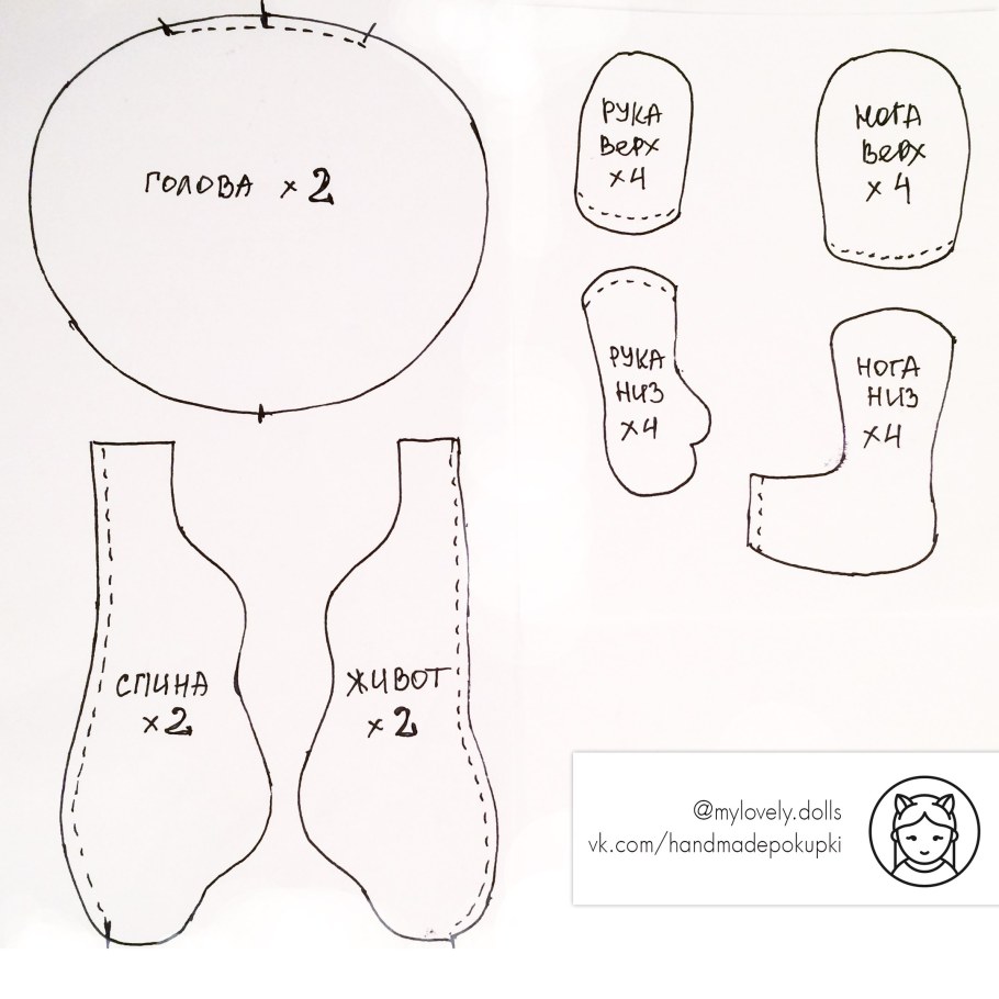 Куклы Светланы Сергеевой авторские куклы с выкройками