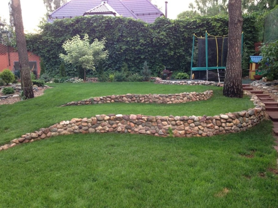 Подпорная стенка и геопластика