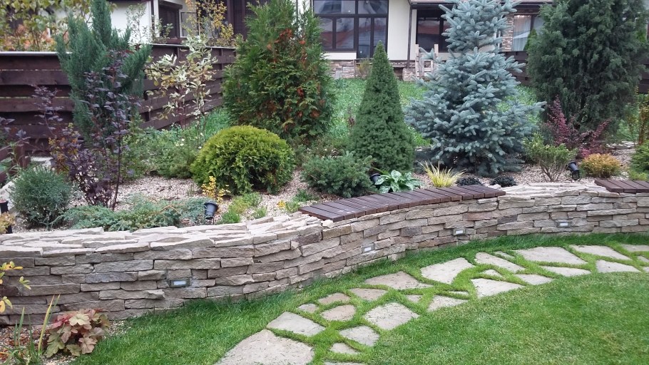 Каскад подпорных стенок