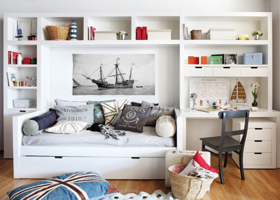 Комната для мальчика в стиле икеа