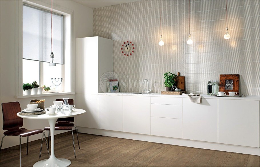 Кухонный остров с открытыми полками