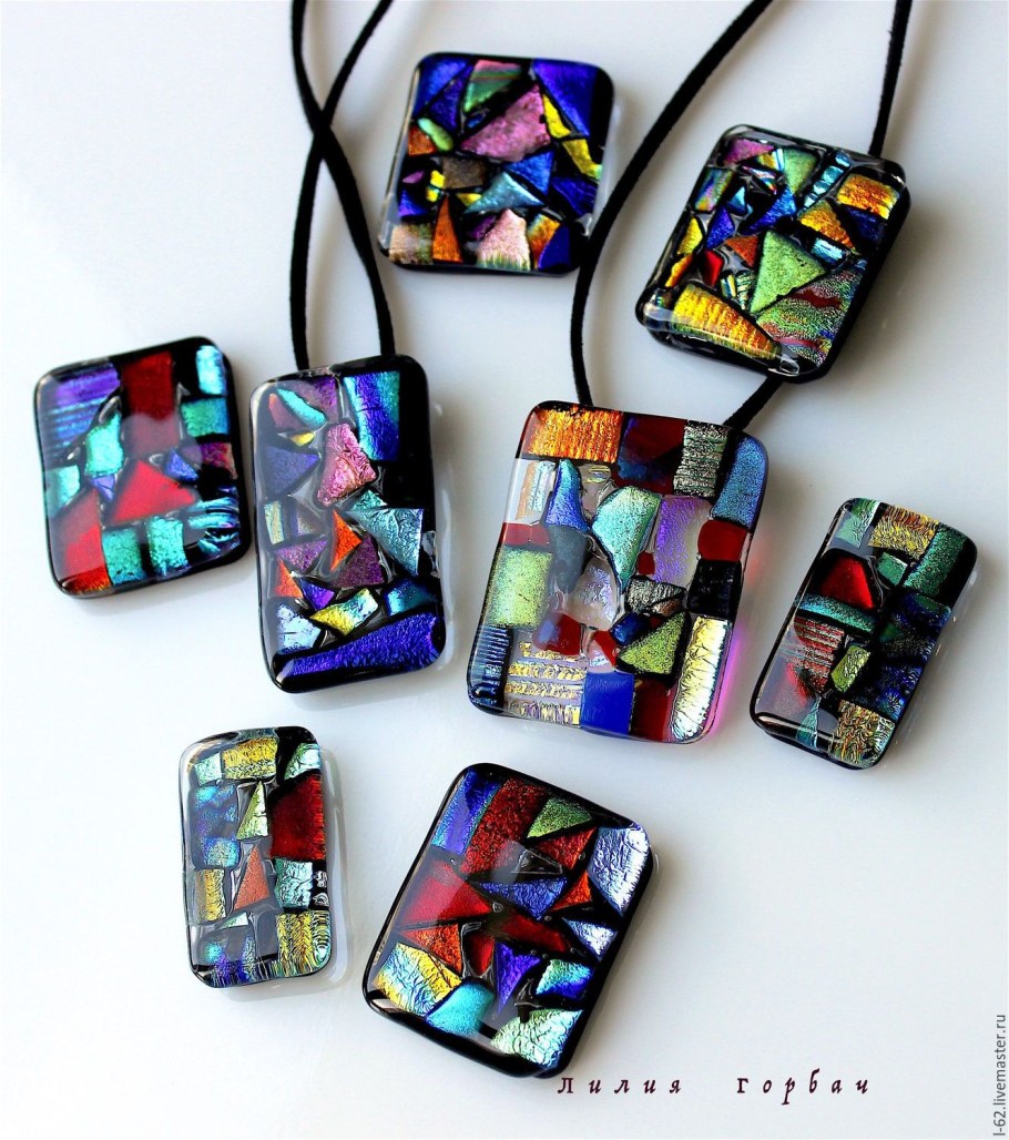 Фьюзинг абстракция витраж