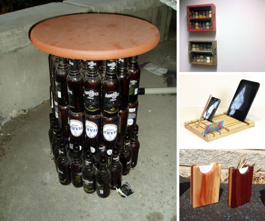 Светильник из пивной бутылки