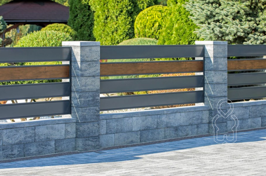 Шлакоблок забор