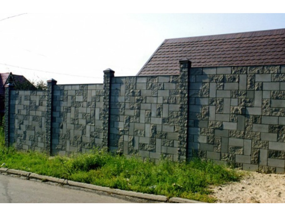 Забор из блоков ПГС