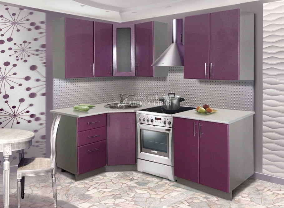 Кухонный гарнитур 1.80 фиолетовый