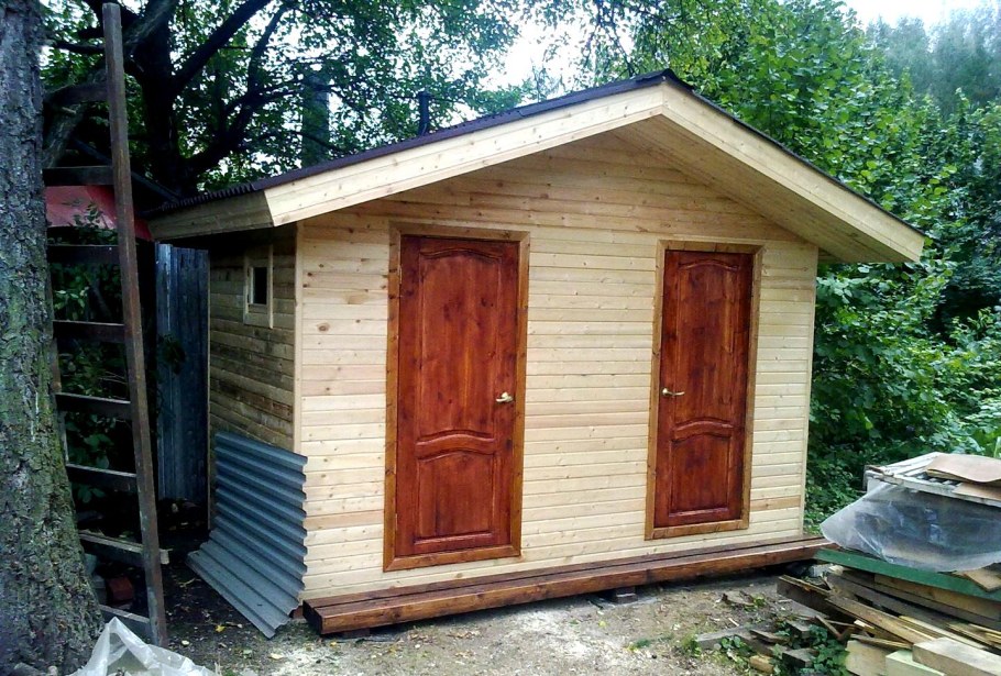 Туалет с хозблоком